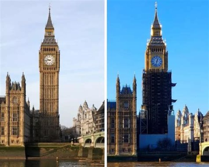 Londoners shocked as Big Ben emerges from scaffolding 'a completely different colour'