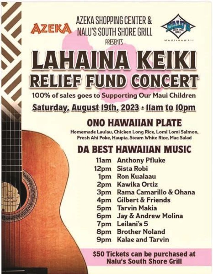 Musicians on Maui and beyond rally for fire relief | News, Sports, Jobs