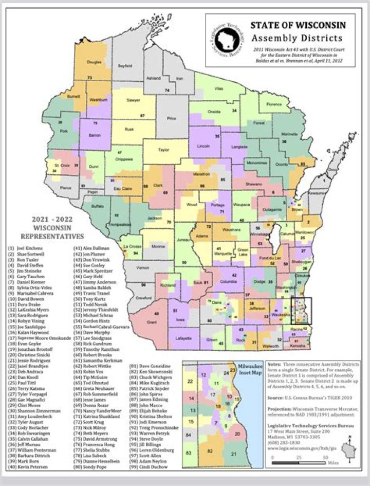 GOP-led Wisconsin Legislature passes Democratic governor's legislative maps