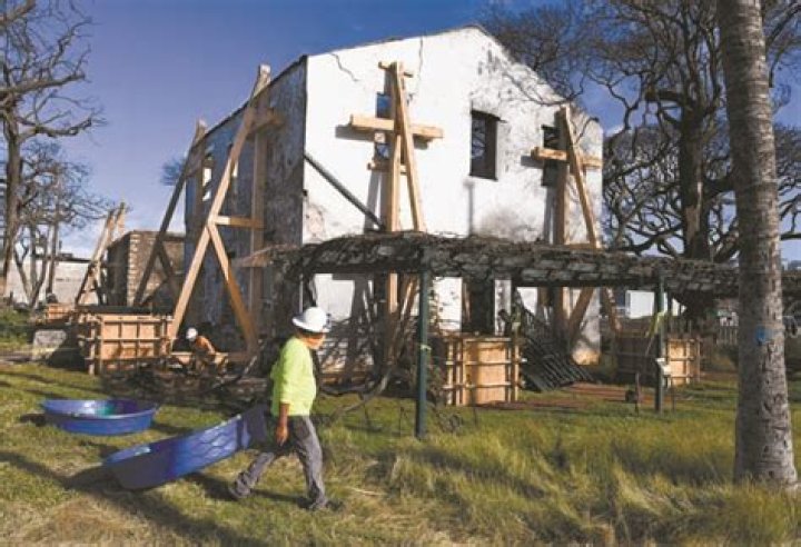 Workers begin shoring up the Baldwin Home Museum | News, Sports, Jobs